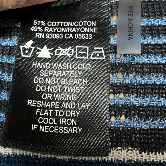 NIC + ZOE Cotton Blend Knit Sharkbite Hem Tunic / Mini Dress V-Neck Sweater Sz L - Picture 8 of 9